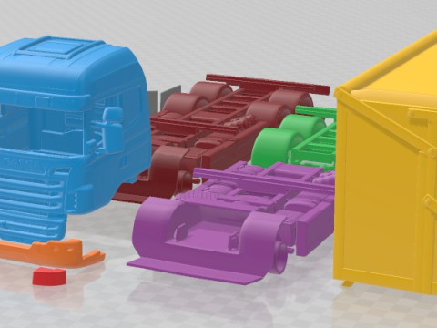Scania R730 Printable Truck Modelo de impresión 3D