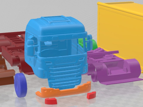 Scania R730 Printable Truck 3D Print Model