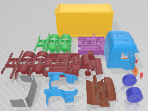 Scania R730 Printable Truck 3D Print Model