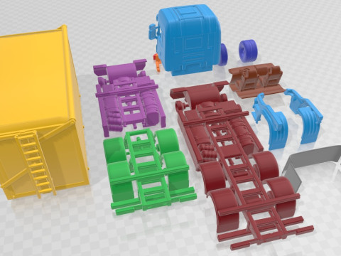 Scania R730 Printable Truck 3D Print Model