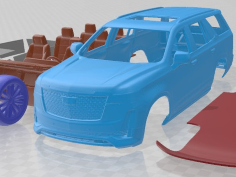Cadillac Escalade Luxury 2021 Printable Car 3D Print Model