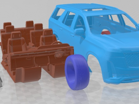 Cadillac Escalade Luxury 2021 Printable Car Modelo de impresión 3D