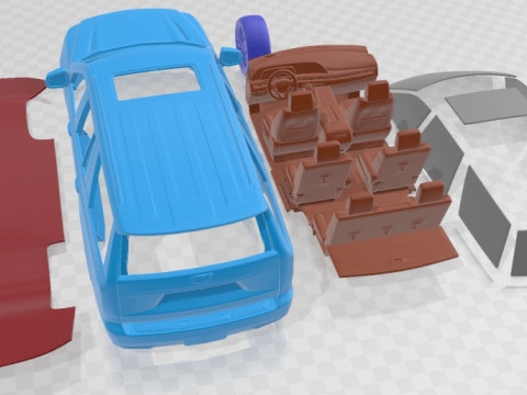Cadillac Escalade Luxury 2021 Printable Car Modelo de impresión 3D