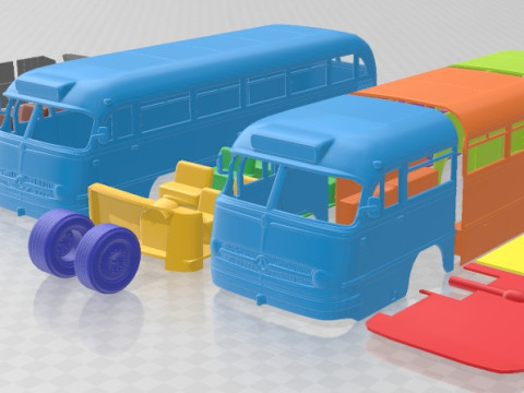 Mercedes Benz O 321 H Bus 1954 Printable 3Dプリントモデル