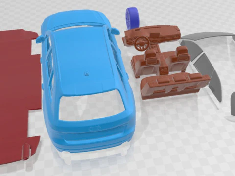 Audi A4 Avant 2016 Printable Car 3D Print Model