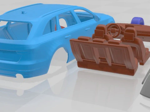 Audi A4 Avant 2016 Printable Car 3D Print Model