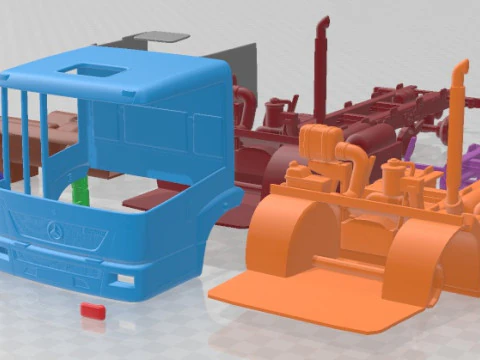 Mercedes Benz Econic 2009 Printable Truck 3D Print Model