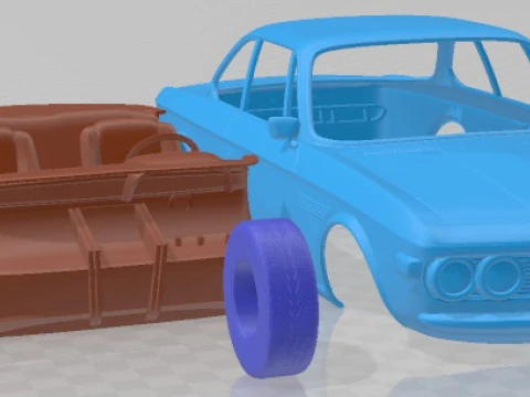 3-0 CSL 1973 Printable Car 3D Print Model