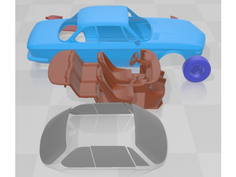 3-0 CSL 1973 Printable Car 3D Принт Модель