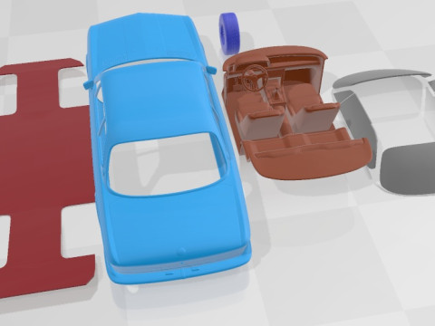 3-0 CSL 1973 Printable Car 3D Принт Модель