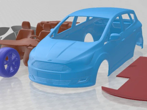 C Max 2015 Printable Car 3D Print Model