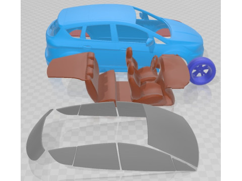 C Max 2015 Printable Car 3D Druckmodell