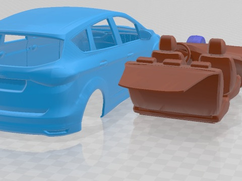C Max 2015 Printable Car 3D Druckmodell