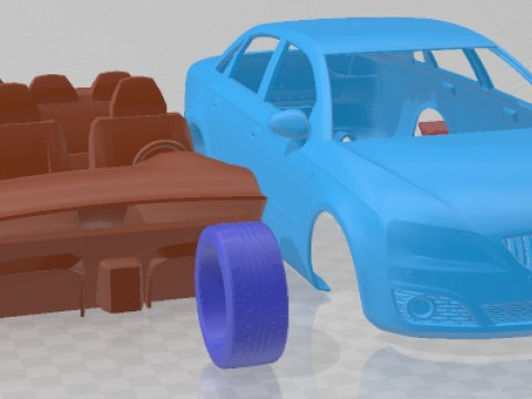 Seat Exeo Sedan 2009 Printable Car 3D Print Model