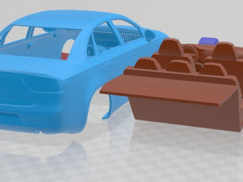 Seat Exeo Sedan 2009 Printable Car 3D Print Model