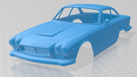 Maserati 3500 GTi Sebring Printable Body Car Model do druku 3D .c4d .max .obj .3ds .fbx .stl .blend