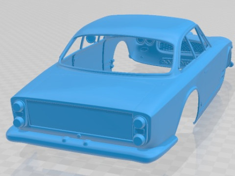 Maserati 3500 GTi Sebring Printable Body Car Model do druku 3D