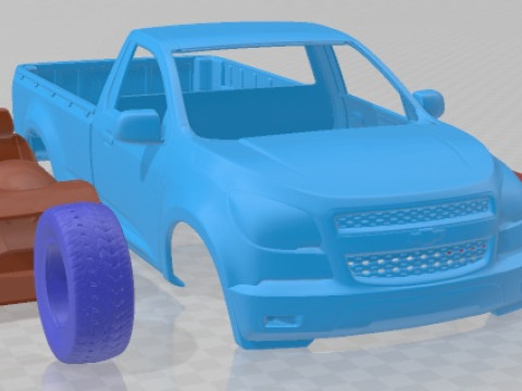 Chevrolet Colorado Regular Cab 2012 Printable Car 3D Принт Модель