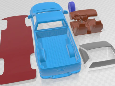Chevrolet Colorado Regular Cab 2012 Printable Car 3D Print Model