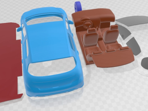Peugeot 308 2008 Printable Car Modelo de Impressão 3D