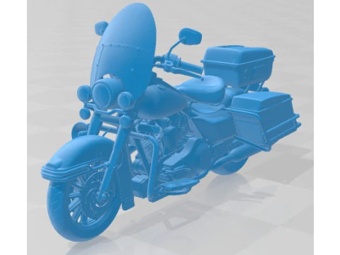 Harley Davidson Road King NYPD Police 2015 Printable Motorbike 3D Print Model