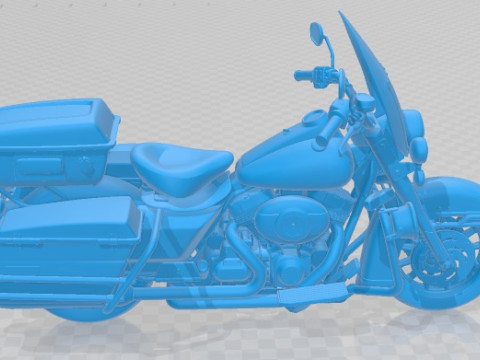 Harley Davidson Road King NYPD Police 2015 Printable Motorbike 3D Print Model