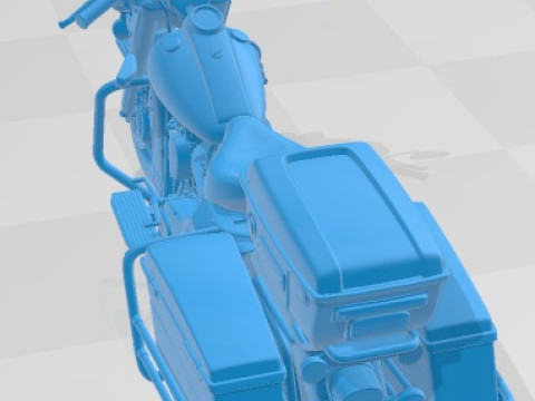Harley Davidson Road King NYPD Police 2015 Printable Motorbike 3D Print Model