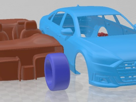 Audi S8 2020 Printable Car 3D printmodel