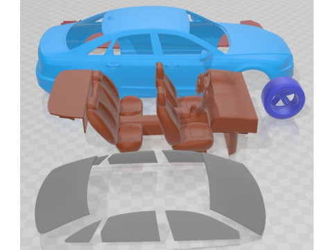 Audi S8 2020 Printable Car 3D printmodel