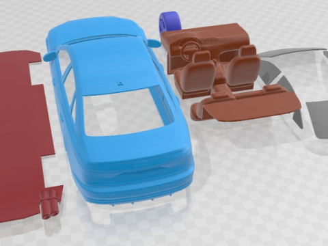 Audi S8 2020 Printable Car 3D printmodel