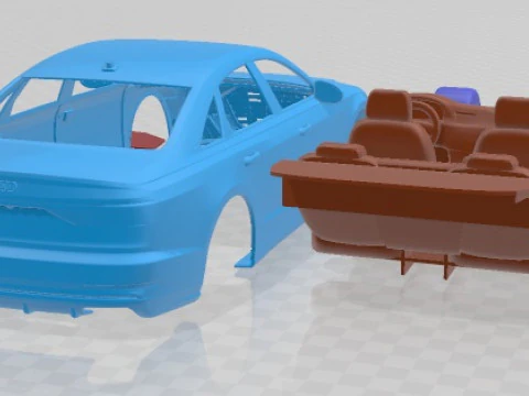 Audi S8 2020 Printable Car 3D Print Model