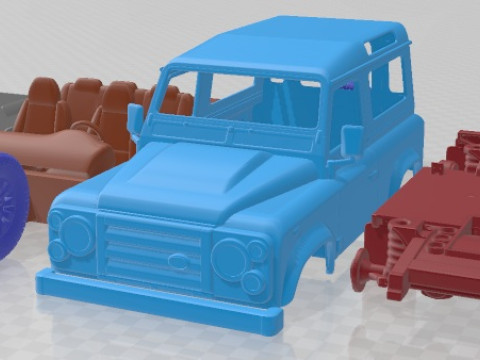 Land Rover Defender 2011 Printable Car 3D 打印模型