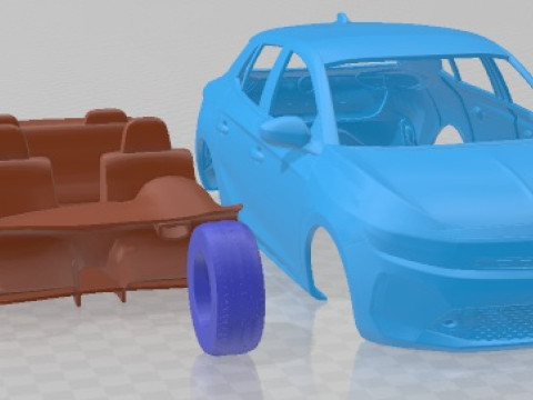 Opel Corsa 2024 Printable Car 3D 打印模型