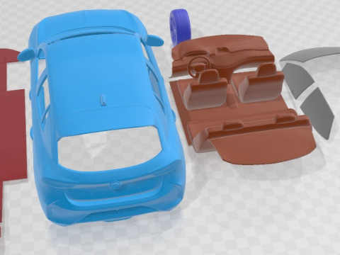 Opel Corsa 2024 Printable Car 3D 打印模型
