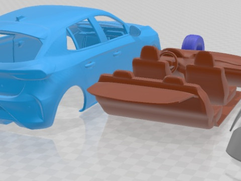 Opel Corsa 2024 Printable Car 3D 打印模型