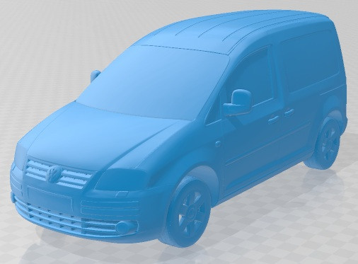 Volkswagen Caddy 2010 Printable Car 3D 打印模型 .c4d .max .obj .3ds .fbx .stl .blend