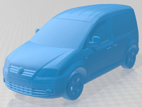 Volkswagen Caddy 2010 Printable Car 3D Druckmodell