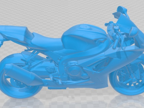 Suzuki GSX R 600 2011 Printable Motorbike 3Dプリントモデル