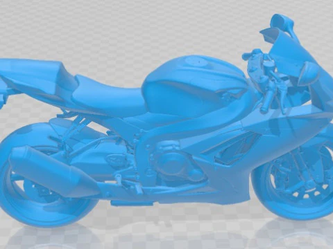Suzuki GSX R 600 2011 Printable Motorbike 3D Print Model