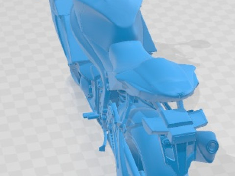 Suzuki GSX R 600 2011 Printable Motorbike 3Dプリントモデル