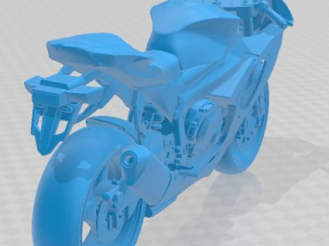 Suzuki GSX R 600 2011 Printable Motorbike 3D Print Model
