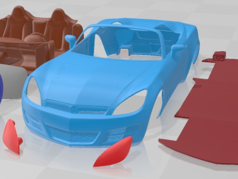 Opel GT 2007 Printable Car 3D 打印模型