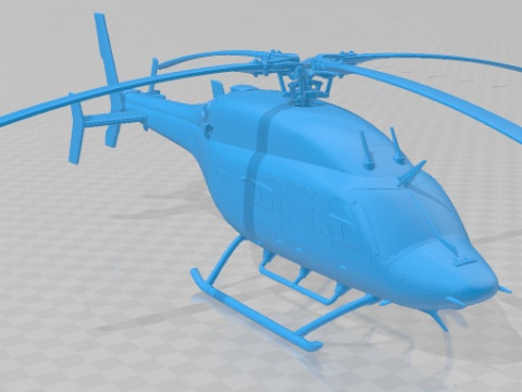The Bell 429 EMS Printable Helicopter Model do druku 3D