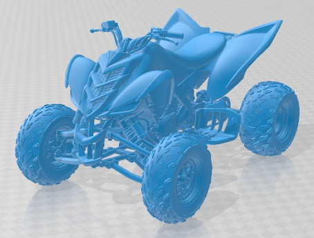 Yamaha Raptor Quad 2011 Printable 3D Print Model .c4d .max .obj .3ds .fbx .stl .blend 