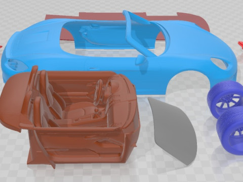 Porsche Boxster GTS 2015 Printable Car 3D Print Model