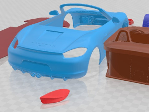 Porsche Boxster GTS 2015 Printable Car 3D Print Model