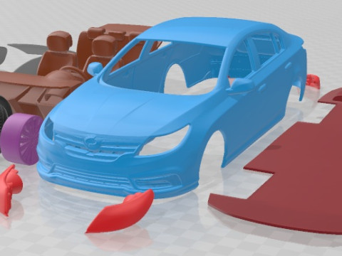 Samsung SM5 2019 Printable Car 3D 打印模型