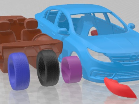 Samsung SM5 2019 Printable Car 3D Baskı Modeli