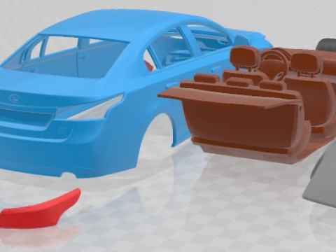Samsung SM5 2019 Printable Car 3D Baskı Modeli