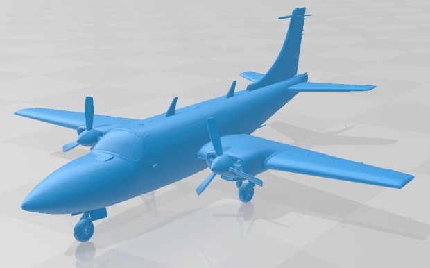 Piper Aerostar 700 Printable 3D Принт Модель .c4d .max .obj .3ds .fbx .stl .blend